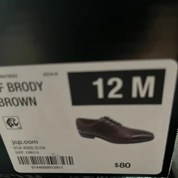 J. Ferrar Men’s Brown size 12 shoes - Picture 6 of 10